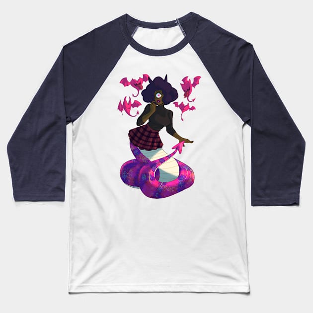 Cyclops Heart Eyes Baseball T-Shirt by Brokenhorns